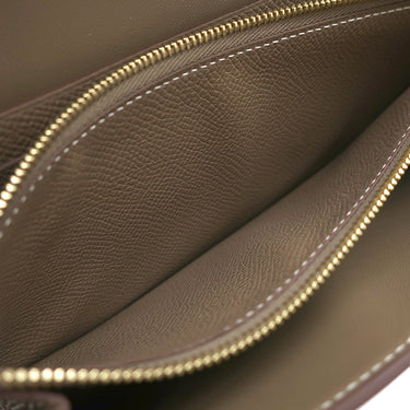 エルメス HERMES コンスタンス トゥーゴー エトゥープ ヴォーエプソン 長財布 ゴールド金具 グレージュ 2025年製
