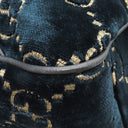グッチ GUCCI GGベルベット スモール バックパック 574942 ブルー ベルベット レザー リュック・デイパック ゴールド金具