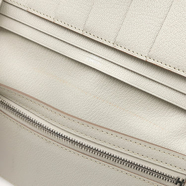 エルメス HERMES ベアンスフレ べトン アリゲーターマット 長財布 シルバー金具 クロコ 二つ折り