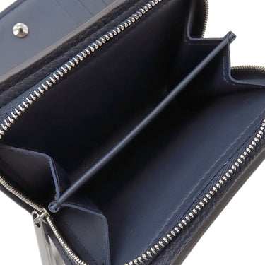 ルイヴィトン LOUIS VUITTON ポルトフォイユ クレア M81171 ネイビー モノグラムマヒナ 二つ折り財布 シルバー金具 グラデーション フライトモード