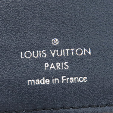 ルイヴィトン LOUIS VUITTON ポルトフォイユ クレア M81171 ネイビー モノグラムマヒナ 二つ折り財布 シルバー金具 グラデーション フライトモード