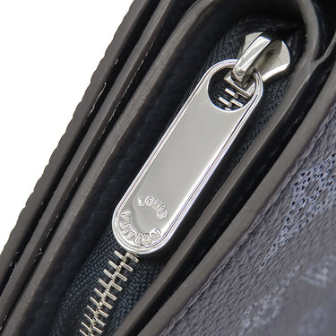 ルイヴィトン LOUIS VUITTON ポルトフォイユ クレア M81171 ネイビー モノグラムマヒナ 二つ折り財布 シルバー金具 グラデーション フライトモード
