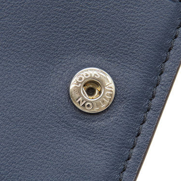 ルイヴィトン LOUIS VUITTON ポルトフォイユ クレア M81171 ネイビー モノグラムマヒナ 二つ折り財布 シルバー金具 グラデーション フライトモード