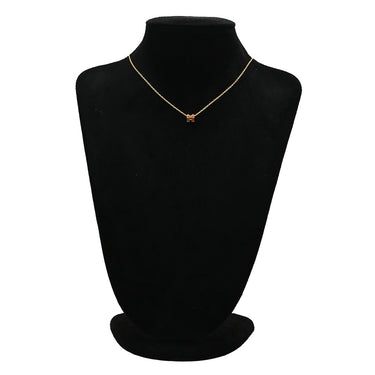 エルメス HERMES ポップアッシュ ミニ ペンダント ニューゴールド×ゴールド GP ラッカー ネックレス Hモチーフ 茶 新品 未使用