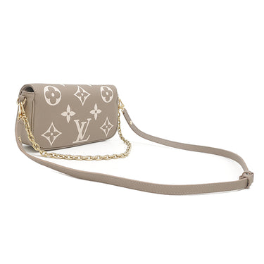 ルイヴィトン LOUIS VUITTON ウォレット オン チェーン アイビー M82211 トゥルトレールグレー×クリーム モノグラムアンプラント 2WAYバッグ ゴールド金具 新品 未使用
