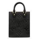 ルイヴィトン LOUIS VUITTON プティット サックプラ M81417 ノワール モノグラムアンプラント 2WAYバッグ ゴールド金具 黒 ショルダー