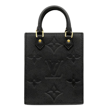 ルイヴィトン LOUIS VUITTON プティット サックプラ M81417 ノワール モノグラムアンプラント 2WAYバッグ ゴールド金具 黒 ショルダー
