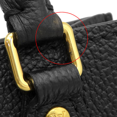 ルイヴィトン LOUIS VUITTON プティット サックプラ M81417 ノワール モノグラムアンプラント 2WAYバッグ ゴールド金具 黒 ショルダー