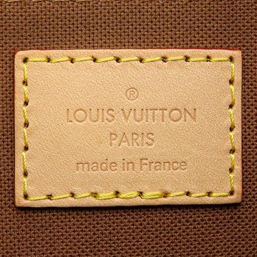 ルイヴィトン LOUIS VUITTON ミュルティ ポシェット アクセソワール M44813 カーキ モノグラムキャンバス ショルダーバッグ ゴールド金具 ポーチ