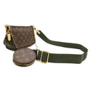 ルイヴィトン LOUIS VUITTON ミュルティ ポシェット アクセソワール M44813 カーキ モノグラムキャンバス ショルダーバッグ ゴールド金具 ポーチ