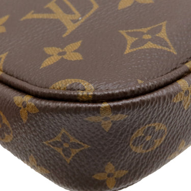 ルイヴィトン LOUIS VUITTON ミュルティ ポシェット アクセソワール M44813 カーキ モノグラムキャンバス ショルダーバッグ ゴールド金具 ポーチ