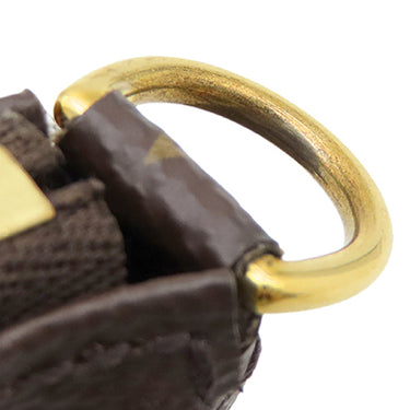 ルイヴィトン LOUIS VUITTON ミュルティ ポシェット アクセソワール M44813 カーキ モノグラムキャンバス ショルダーバッグ ゴールド金具 ポーチ