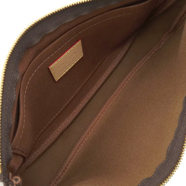 ルイヴィトン LOUIS VUITTON ミュルティ ポシェット アクセソワール M44813 カーキ モノグラムキャンバス ショルダーバッグ ゴールド金具 ポーチ