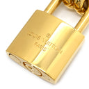 ルイヴィトン LOUIS VUITTON コリエ・LVエッジ カデナ MP2993 ゴールド GP ネックレス チェーン パドロックモチーフ