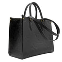 ルイヴィトン LOUIS VUITTON オンザゴー M45595 ノワール モノグラムアンプラント 2WAYバッグ ゴールド金具 黒 ハンドバッグ ショルダー