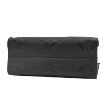 ルイヴィトン LOUIS VUITTON オンザゴー M45595 ノワール モノグラムアンプラント 2WAYバッグ ゴールド金具 黒 ハンドバッグ ショルダー
