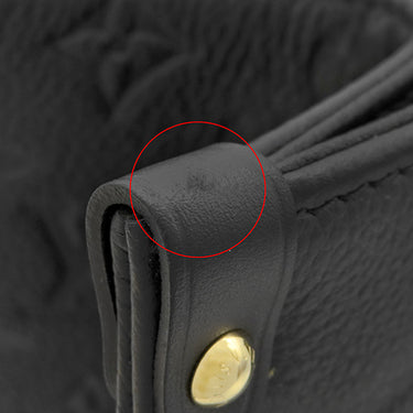 ルイヴィトン LOUIS VUITTON オンザゴー M45595 ノワール モノグラムアンプラント 2WAYバッグ ゴールド金具 黒 ハンドバッグ ショルダー