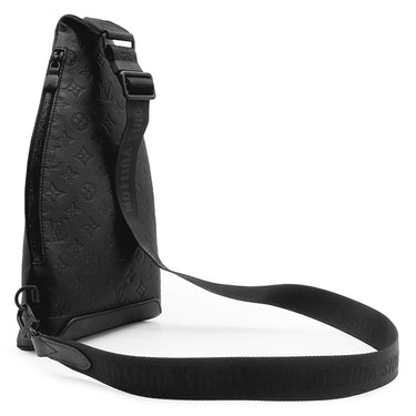 ルイヴィトン LOUIS VUITTON デュオ スリングバッグ M26730 ブラック レザー モノグラムシャドウレザー ボディバッグ ブラック金具 ショルダーバッグ 黒