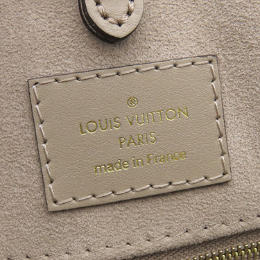 ルイヴィトン LOUIS VUITTON オンザゴー MM M45494 トゥルトレール×クレーム モノグラムアンプラント バイカラーモノグラムアンプラント トートバッグ ゴールド金具 グレー 肩掛け