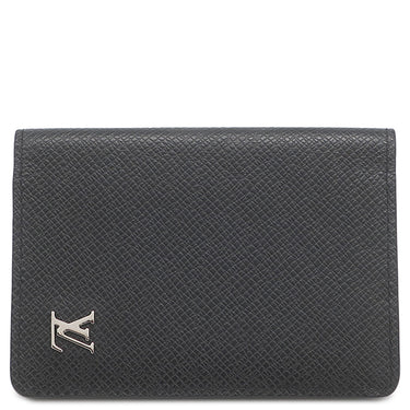 ルイヴィトン LOUIS VUITTON オーガナイザー ドゥ ポッシュ M30283 ブラック タイガ カードケース シルバー金具 黒 名刺入れ