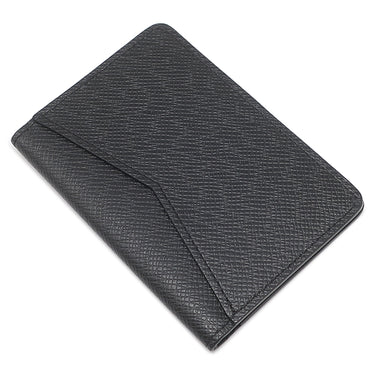 ルイヴィトン LOUIS VUITTON オーガナイザー ドゥ ポッシュ M30283 ブラック タイガ カードケース シルバー金具 黒 名刺入れ