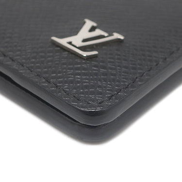 ルイヴィトン LOUIS VUITTON オーガナイザー ドゥ ポッシュ M30283 ブラック タイガ カードケース シルバー金具 黒 名刺入れ