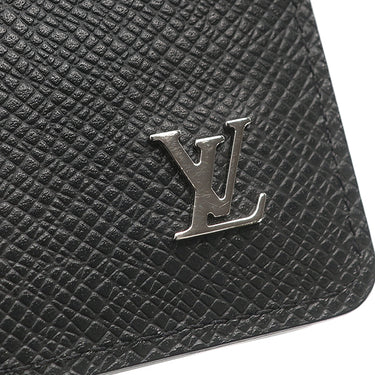 ルイヴィトン LOUIS VUITTON オーガナイザー ドゥ ポッシュ M30283 ブラック タイガ カードケース シルバー金具 黒 名刺入れ