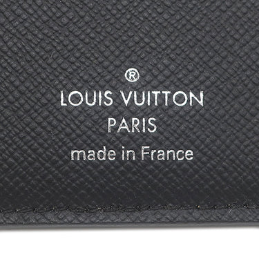 ルイヴィトン LOUIS VUITTON オーガナイザー ドゥ ポッシュ M30283 ブラック タイガ カードケース シルバー金具 黒 名刺入れ