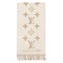 ルイヴィトン LOUIS VUITTON マフラー レイキャビック M78123 ベージュ×ホワイト カシミヤ マフラー モノグラム ジャイアント