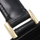 サルヴァトーレ・フェラガモ Salvatore Ferragamo ガンチーニ バッグ DY210166 ブラック レザー ハンドバッグ ゴールド金具 黒 ショルダーストラップ欠品