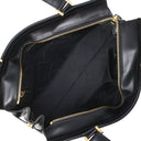 サルヴァトーレ・フェラガモ Salvatore Ferragamo ガンチーニ バッグ DY210166 ブラック レザー ハンドバッグ ゴールド金具 黒 ショルダーストラップ欠品