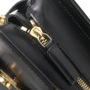 サルヴァトーレ・フェラガモ Salvatore Ferragamo ガンチーニ バッグ DY210166 ブラック レザー ハンドバッグ ゴールド金具 黒 ショルダーストラップ欠品