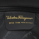 サルヴァトーレ・フェラガモ Salvatore Ferragamo ガンチーニ バッグ DY210166 ブラック レザー ハンドバッグ ゴールド金具 黒 ショルダーストラップ欠品