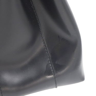 サルヴァトーレ・フェラガモ Salvatore Ferragamo ガンチーニ バッグ DY210166 ブラック レザー ハンドバッグ ゴールド金具 黒 ショルダーストラップ欠品