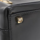 サルヴァトーレ・フェラガモ Salvatore Ferragamo ガンチーニ バッグ DY210166 ブラック レザー ハンドバッグ ゴールド金具 黒 ショルダーストラップ欠品
