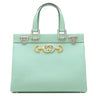 グッチ GUCCI ズゥミ スモール トップハンドルバッグ 569712 ミント レザー 2WAYバッグ シルバー金具 インターロッキングG ホースビット
