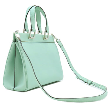 グッチ GUCCI ズゥミ スモール トップハンドルバッグ 569712 ミント レザー 2WAYバッグ シルバー金具 インターロッキングG ホースビット