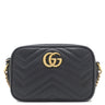 グッチ GUCCI GGマーモント ミニ カメラバッグ 448065 ブラック レザー ショルダーバッグ ゴールド金具 黒 チェーンショルダー