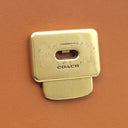 コーチ COACH ローグ トップハンドル シグネチャー ブラウン レザー ジャカード 天然スネークスキン 2WAYバッグ ゴールド金具 スネークスキン ジャカード