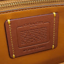 コーチ COACH ローグ トップハンドル シグネチャー ブラウン レザー ジャカード 天然スネークスキン 2WAYバッグ ゴールド金具 スネークスキン ジャカード