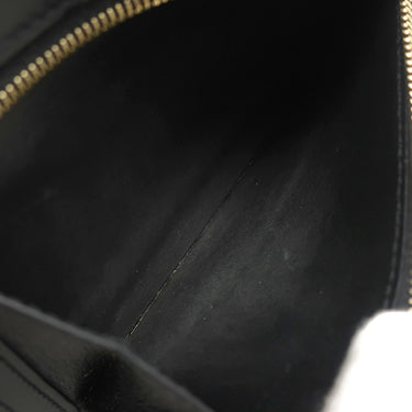 セリーヌ CELINE ミディアム ストラップウォレット 10B643 ブラック レザー 二つ折り財布 ゴールド金具 黒 ロゴ コンパクトウォレット