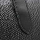 セリーヌ CELINE ミディアム ストラップウォレット 10B643 ブラック レザー 二つ折り財布 ゴールド金具 黒 ロゴ コンパクトウォレット