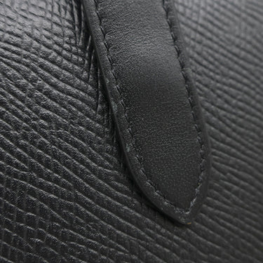 セリーヌ CELINE ミディアム ストラップウォレット 10B643 ブラック レザー 二つ折り財布 ゴールド金具 黒 ロゴ コンパクトウォレット