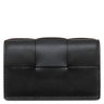 ボッテガヴェネタ BOTTEGA VENETA カセット ビジネスカードケース 755370VBWD38803 ブラック カーフ カードケース シルバー金具 名刺入れ マキシイントレチャート