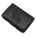 ボッテガヴェネタ BOTTEGA VENETA カセット ビジネスカードケース 755370VBWD38803 ブラック カーフ カードケース シルバー金具 名刺入れ マキシイントレチャート