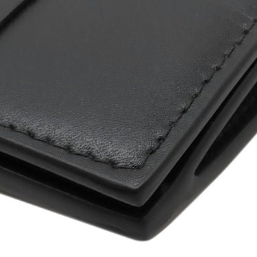 ボッテガヴェネタ BOTTEGA VENETA カセット ビジネスカードケース 755370VBWD38803 ブラック カーフ カードケース シルバー金具 名刺入れ マキシイントレチャート
