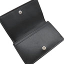 ボッテガヴェネタ BOTTEGA VENETA カセット ビジネスカードケース 755370VBWD38803 ブラック カーフ カードケース シルバー金具 名刺入れ マキシイントレチャート