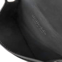 ボッテガヴェネタ BOTTEGA VENETA カセット ビジネスカードケース 755370VBWD38803 ブラック カーフ カードケース シルバー金具 名刺入れ マキシイントレチャート