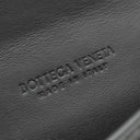 ボッテガヴェネタ BOTTEGA VENETA カセット ビジネスカードケース 755370VBWD38803 ブラック カーフ カードケース シルバー金具 名刺入れ マキシイントレチャート