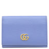 グッチ GUCCI ダブルG ‎456126 ライトブルー×ピンク レザー カードケース ゴールド金具 日本限定 名刺入れ